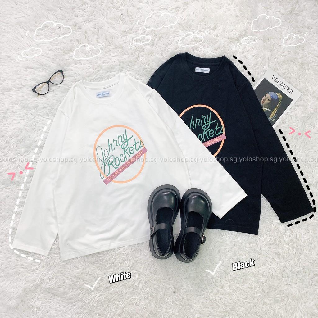 Áo thun dài tay ROCKET phông Unisex nam nữ tee oversize form rộng pull Ulzzang Streetwear Hàn Quốc vải mềm