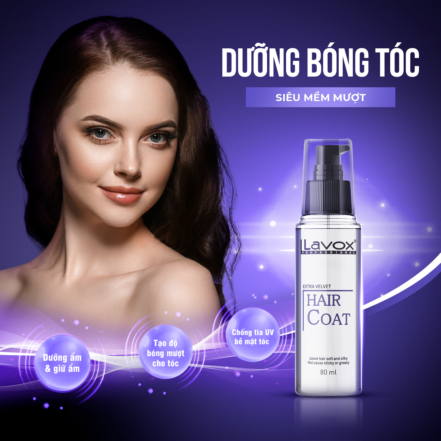 Dưỡng Bóng Tóc Siêu Mềm Mượt Lavox