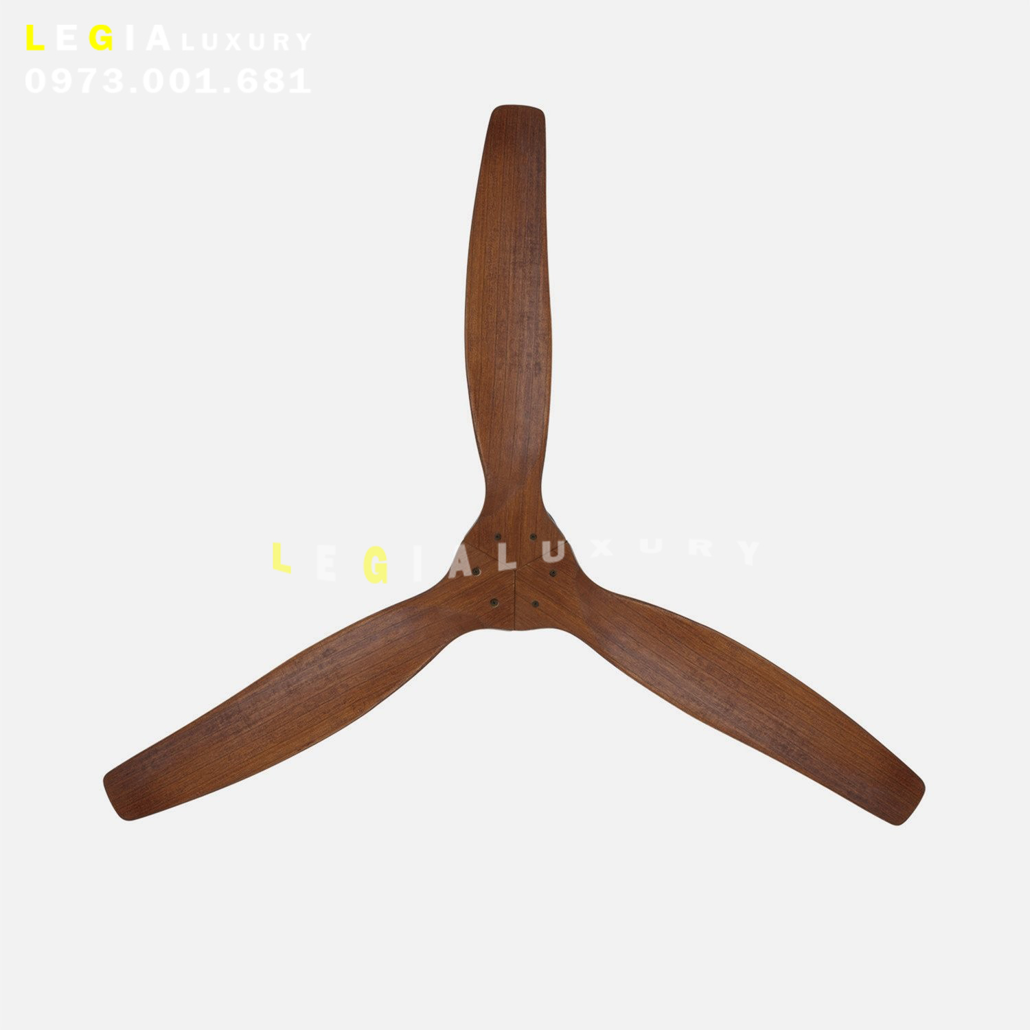 Quạt Trần Gỗ Phong Cách Đông Dương LÊ GIA LGFAN689V - Chiều Cao 23cm - Sải Cánh 132cm - Bảo Hành 5 Năm