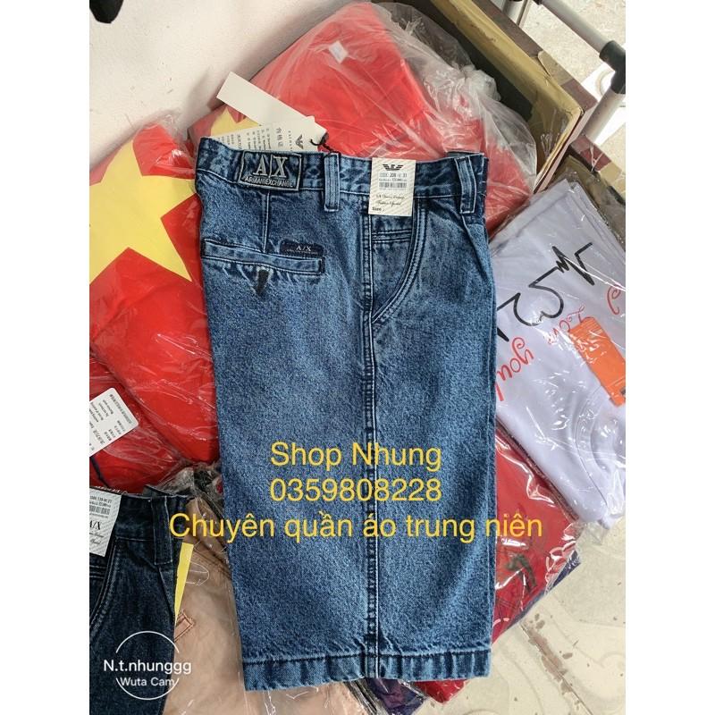 Quần bò ngố nam trung niên trung tuổi loại dày dặn k co giãn hàng cao cấp