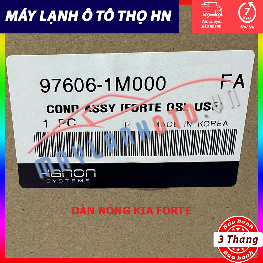Dàn nóng Kia Forte hàng xịn Hàn Quốc