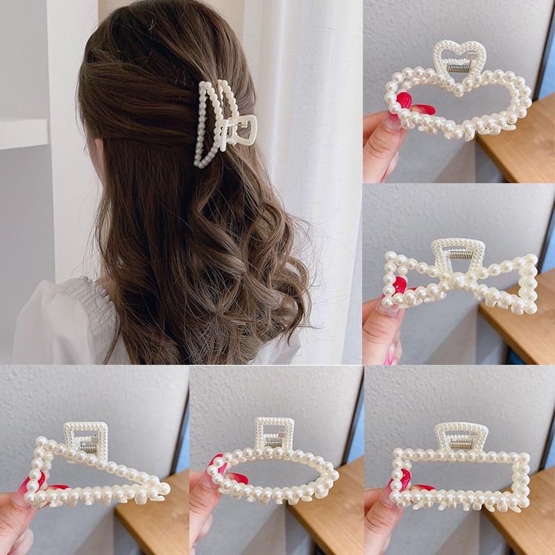 Set 6 kẹp ngọc trai phong cách Hàn quốc
