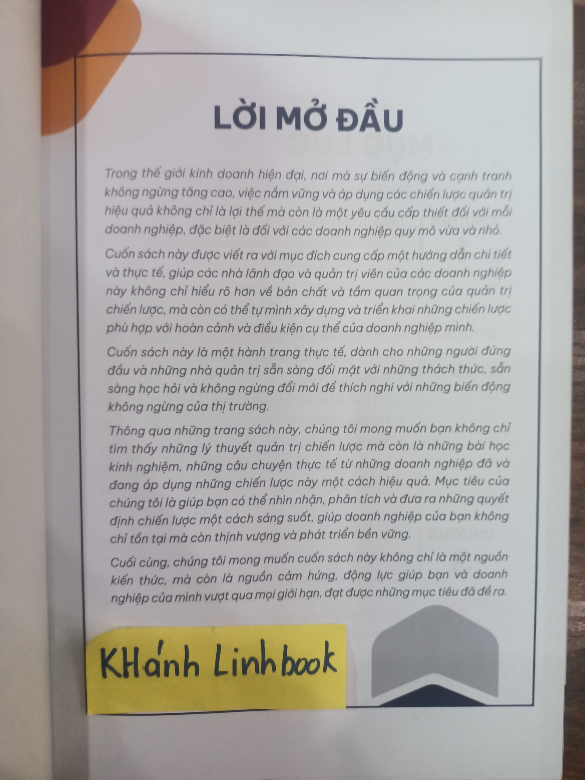 Sách - quản trị chiến lược cách để doanh nghiệp lớn mạnh - cuốn 1 (WU)