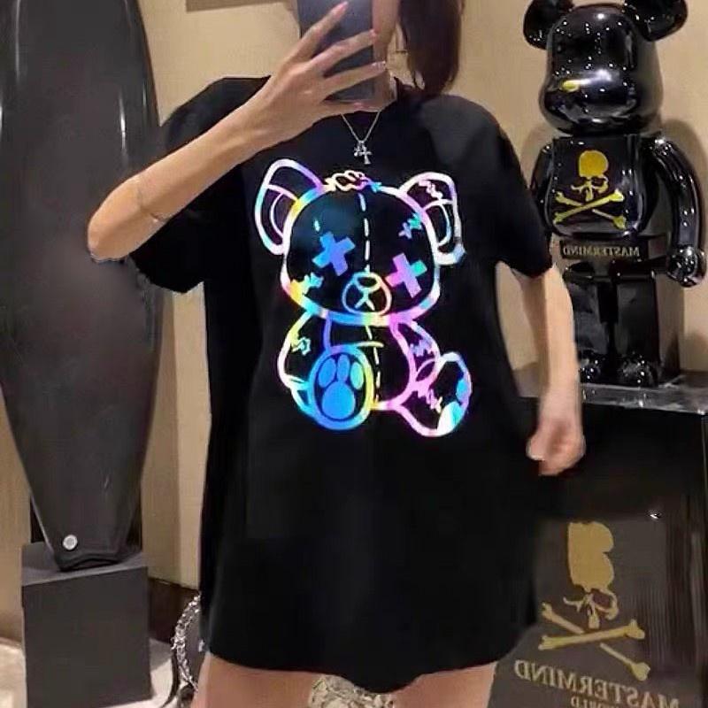 Áo Thun Unisex Form Rộng TEDDY XX , Áo Phông Cotton Cổ Tròn Tay Ngắn Thời Trang Phong Cách Hàng Quốc