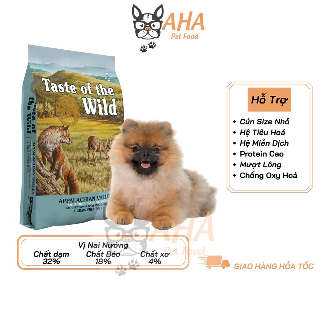 Thức Ăn Cho Chó Pomeranian Taste Of The Wild Bao 500g - Thức Ăn Cho Chó Vị Thịt Nai & Đậu Garbanzo, Trái Cây, Rau Củ