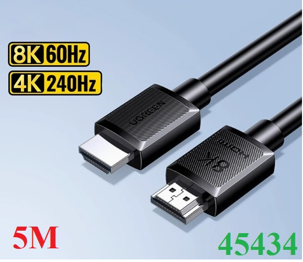 Cáp HDMI 2.1 dài 5M 8K@60Hz 48Gbps hỗ trợ HDR eARC Ugreen 45434 cao cấp - Hàng chính hãng