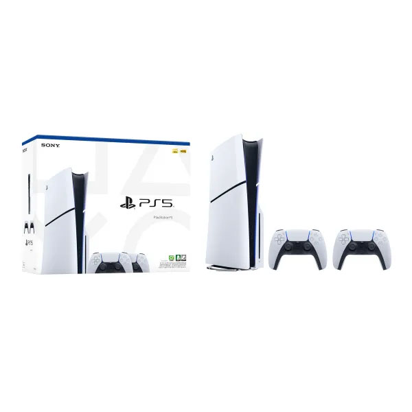 Bundle Bộ máy chơi game Sony PlayStation 5 Slim (PS5 Slim) hai tay cầm ASIA-00479 - Hàng Chính Hãng