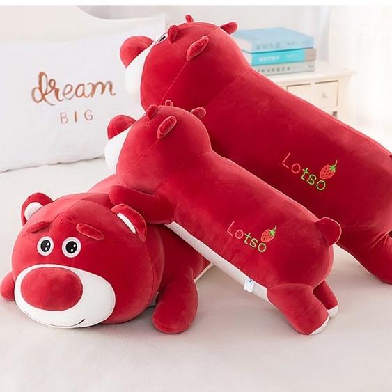 Gấu bông Lotso Đỏ siêu đáng yêu, Gấu Dâu hoạt hình cute