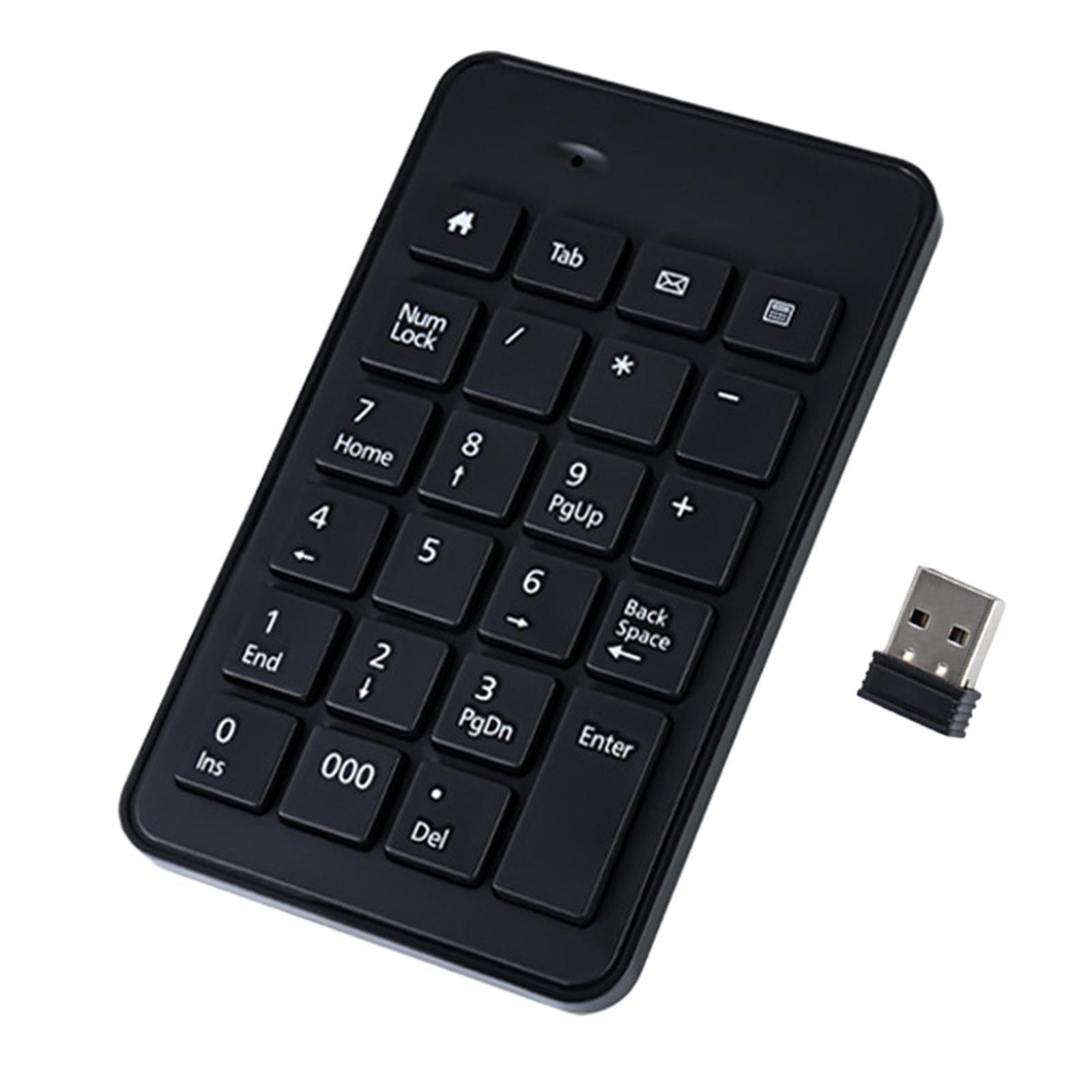 Non Slip Wireless Numeric Keypad 23Key Accountant Financial for Computer PC