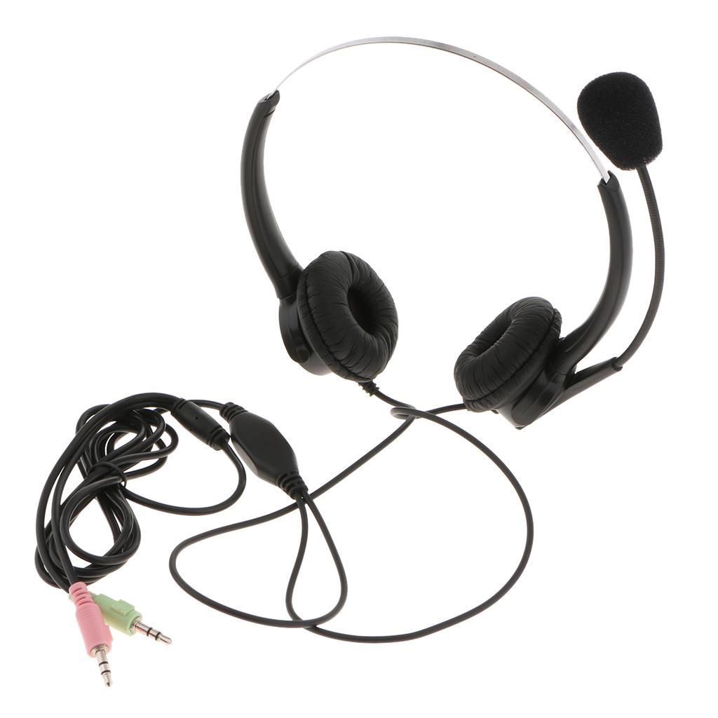3.5mm Headset Microphone Noise Cancelling Business Headset for Call Center