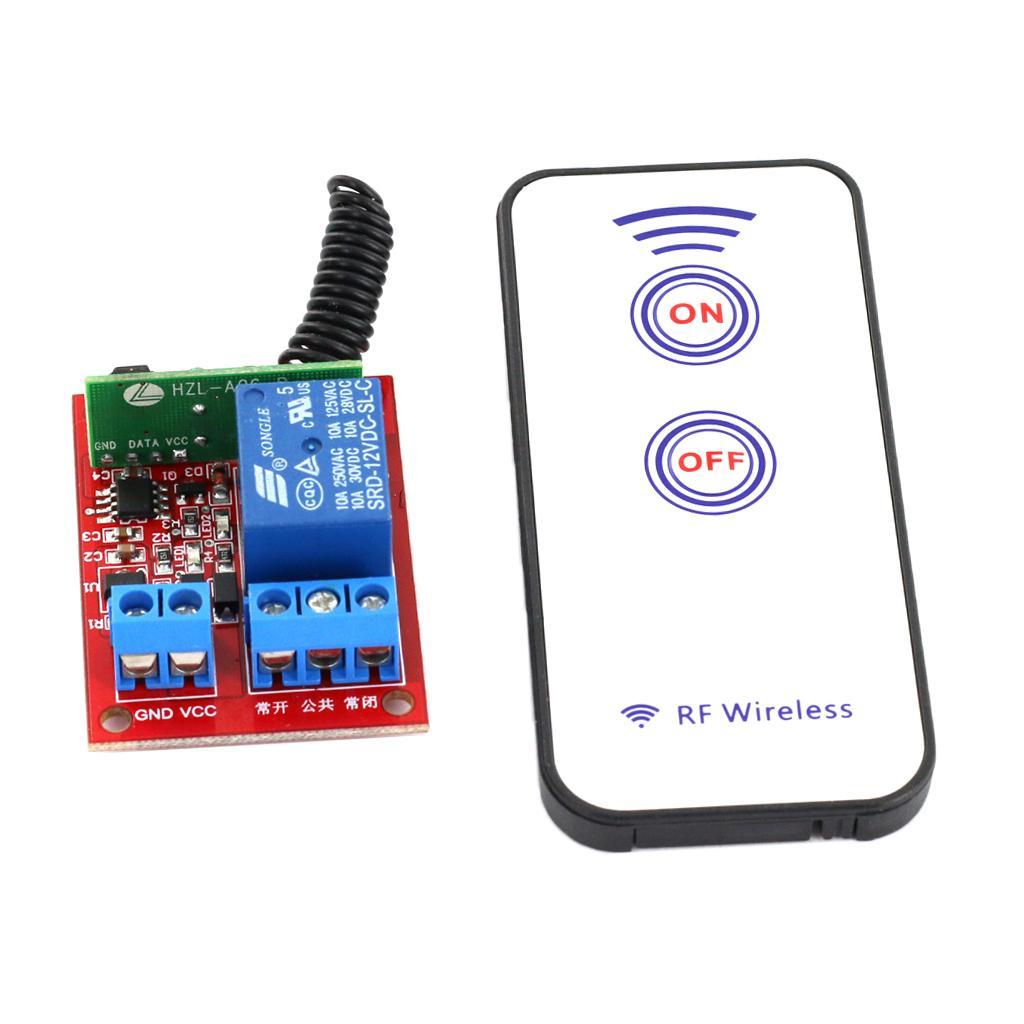 12V 1CH RF Wireless Relay Module Self-lock with Remote Controller