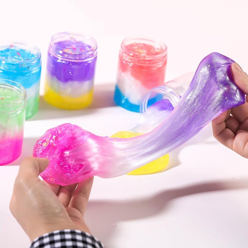 SLIME NGỌC TRAI BIỂN charm sao phối 2 màu cực đẹp đồ chơi slam squishy