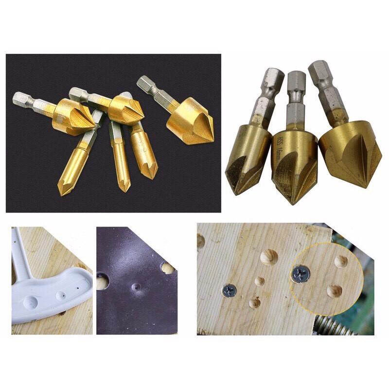 Bộ 6 mũi doa lỗ khoan 6-19mm