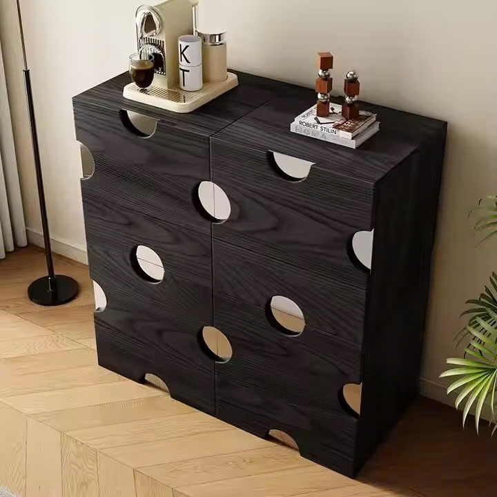 Tủ ăn sang trọng Tủ đựng đồ gia dụng nhỏ phong cách cổ điển Tủ phô mai Tủ đầu giường