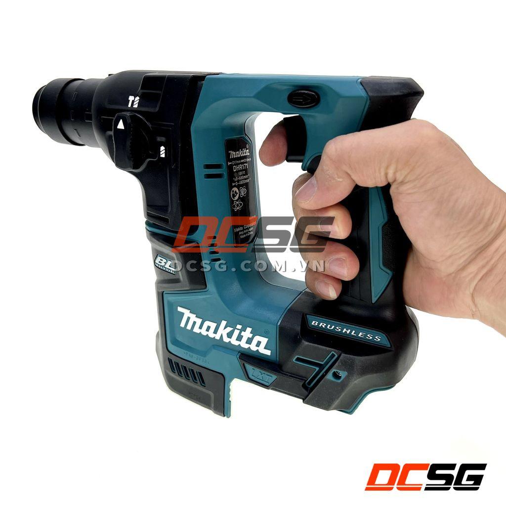 Máy khoan bê tông dùng pin 18V Makita DHR171Z (17mm chuôi gài SDS-plus) | DCSG