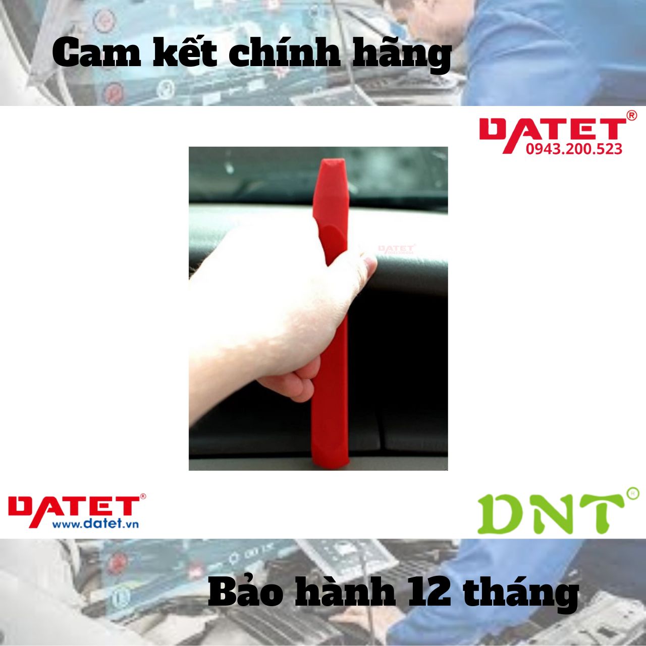 Bộ thanh tháo ốp nhựa nội thất ô tô 11 chi tiết DN-F1011