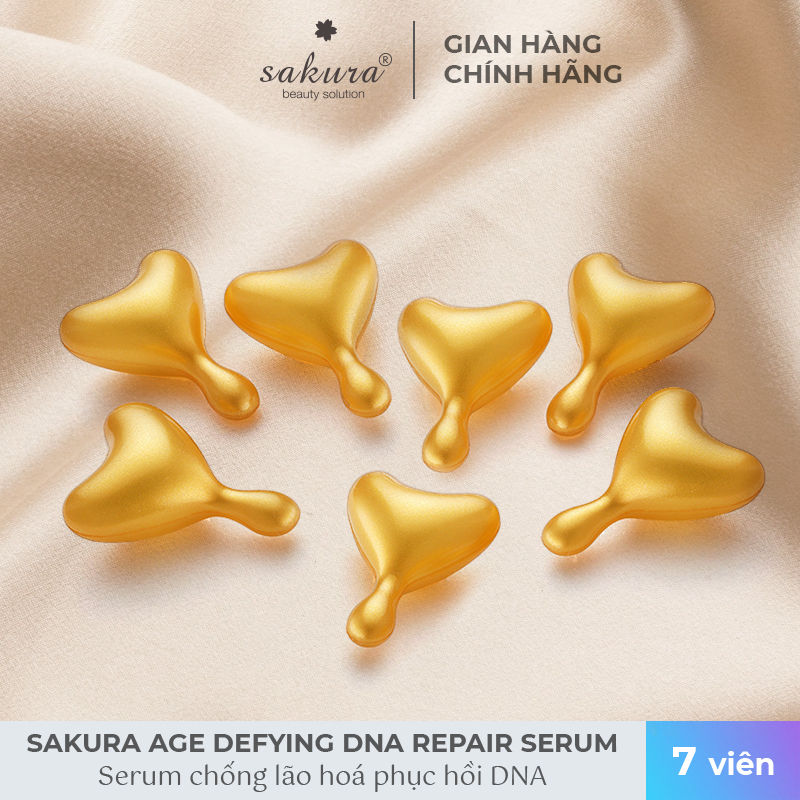 [Quà tặng] 7 viên Serum dưỡng da chống lão hóa Sakura Age Defying DNA Repair Serum