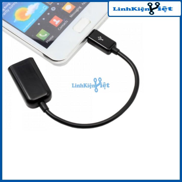 Cáp OTG USB Cái-MicroUSB ( Kết nối điện thoại với USB, Chuột, Tay Game... )