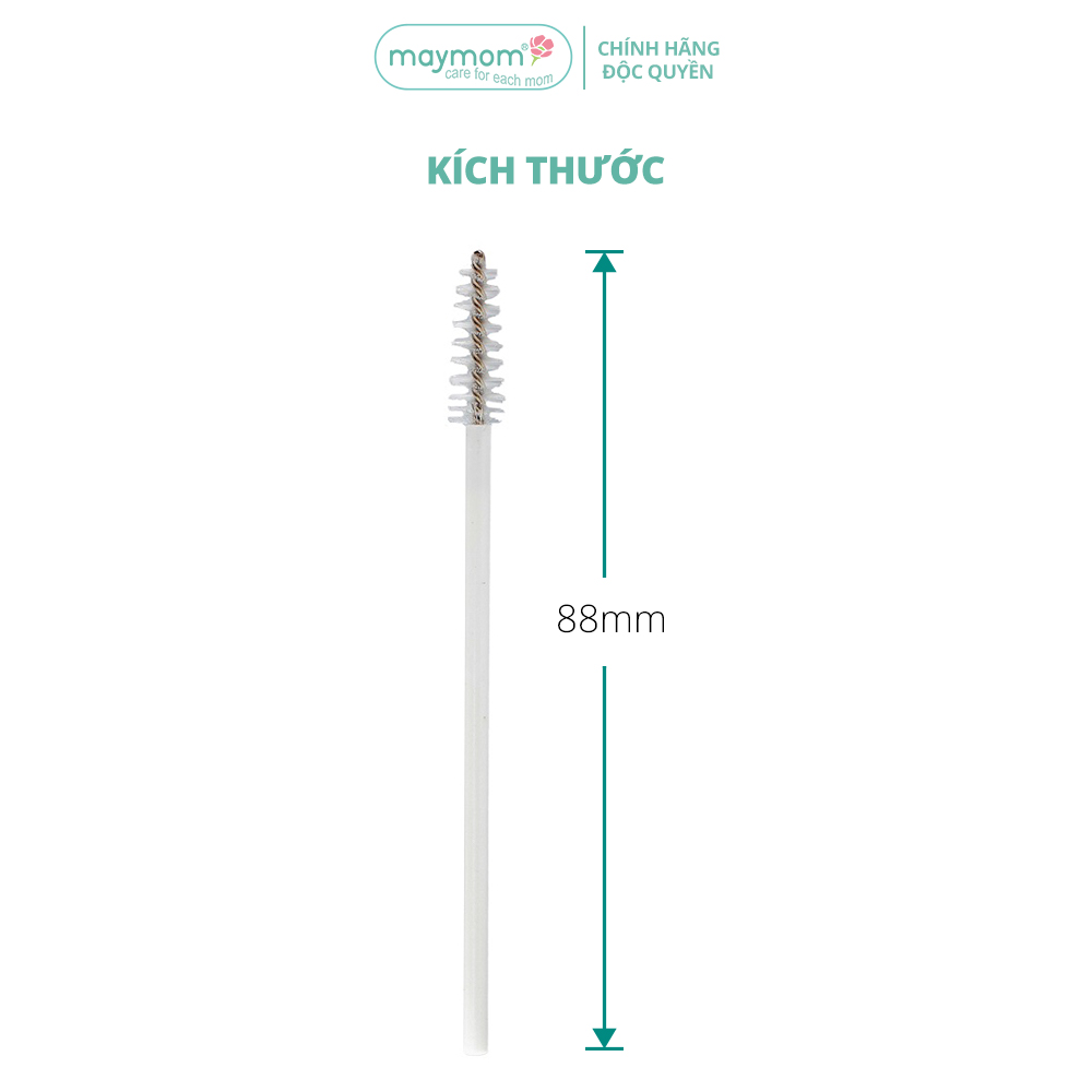 Cọ Phụ Kiện Maymom, Vệ Sinh Cổ Nối Phễu Hút Sữa, Chuyên Dụng Cho Việc Vệ Sinh Những Ngóc Ngách Nhỏ