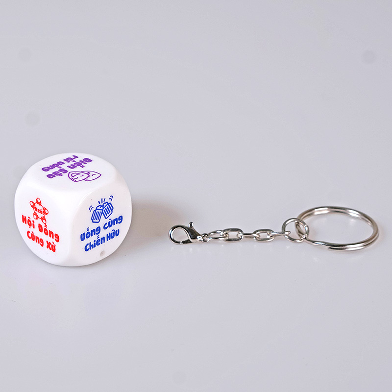 QUÀ TẶNG LƯU NIỆM XÍ NGẦU XÚC XẮC ĂN NHẬU TIẾNG VIỆT CÓ HÌNH MINH HOẠ - CỤC TO 2.5 CM CÓ MÓC KHOÁ - ideashop