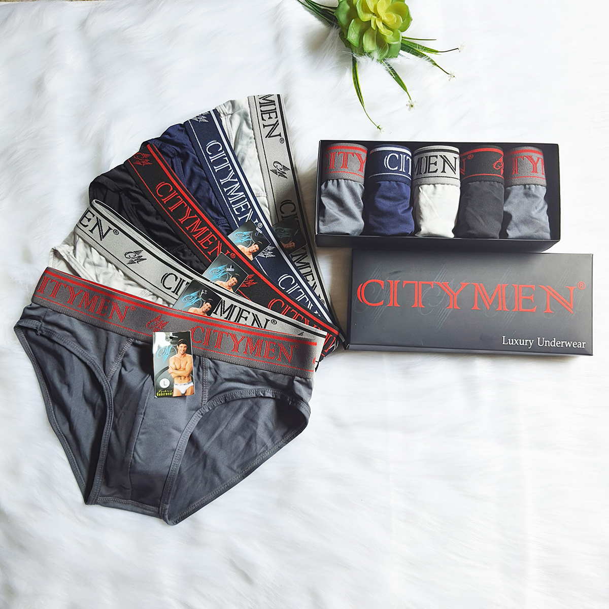 Hộp 5 Quần Lót Nam lưng CITYMEN vải lạnh co giãn 4 chiều cao cấp, sịp nam - LMTK-CTMAL