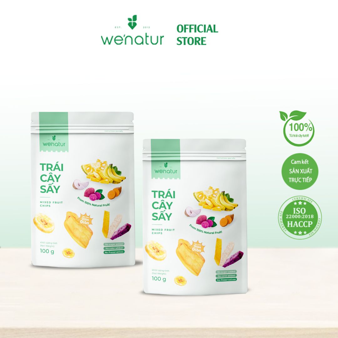 Combo 2 Gói Trái Cây Sấy Thập Cẩm we'natur 100g