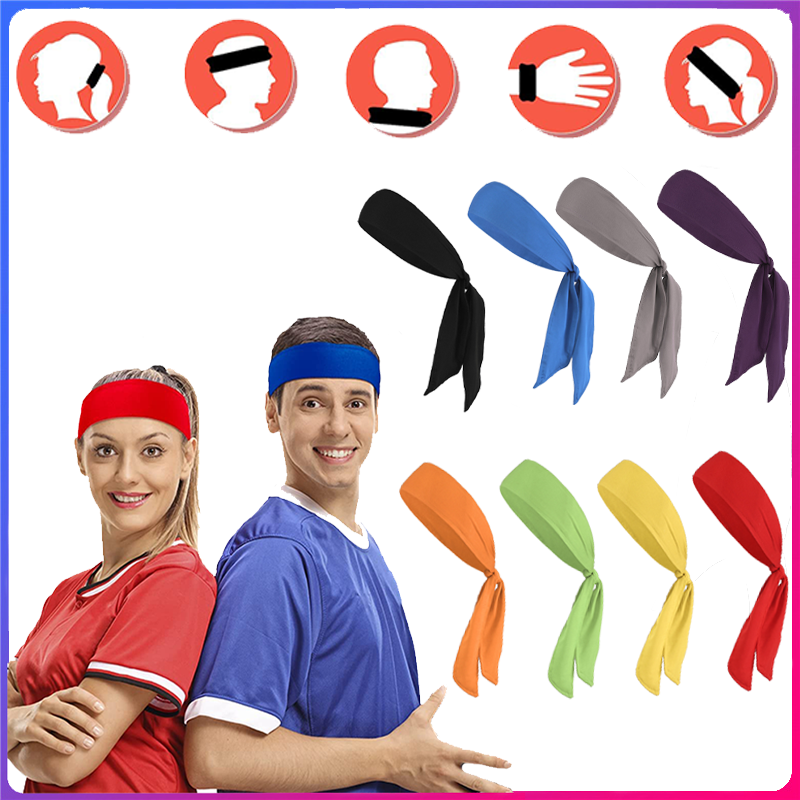 Băng tóc băng teband băng yoga chạy bộ đồ tập thể dục bằng vải lụa bằng vải cao cấp thể thao Color: Orange