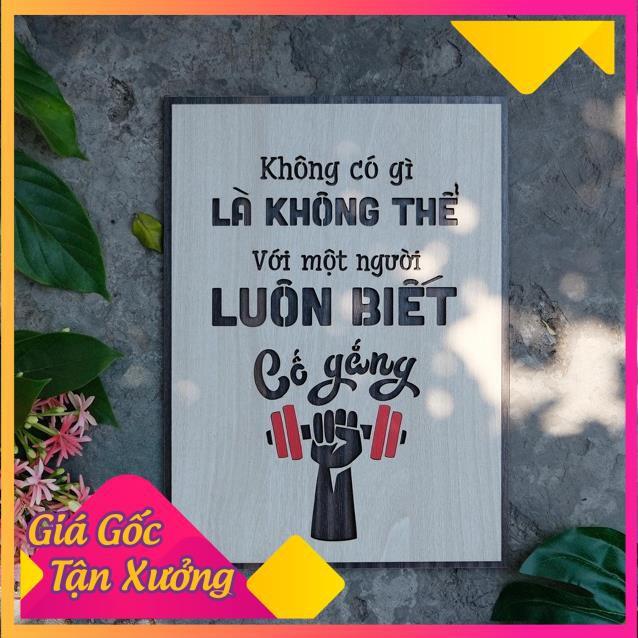 Tranh Decor tạo động lực theo tên slogan những câu nói hay