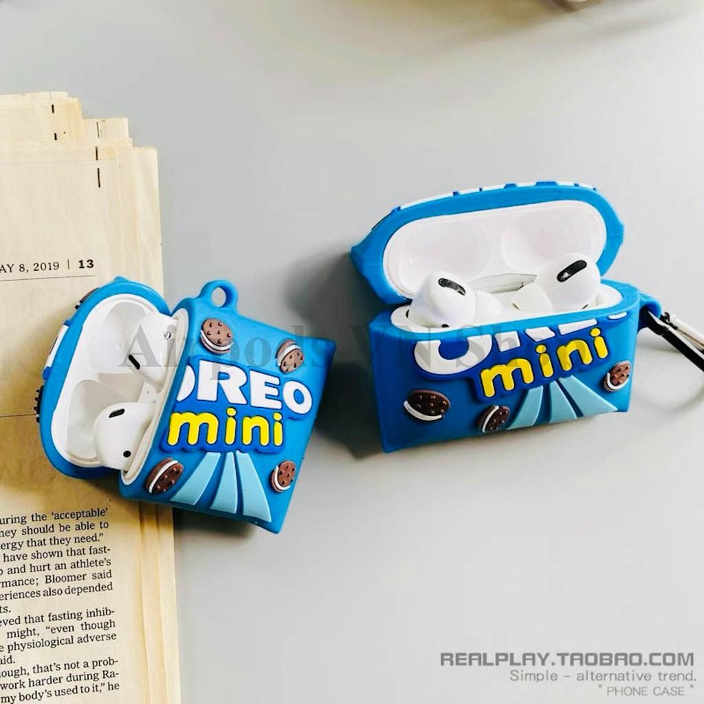 Bao Case Ốp dành cho airpod 1/2, Airpods Pro bánh Oreo kute silicon cao cấp
