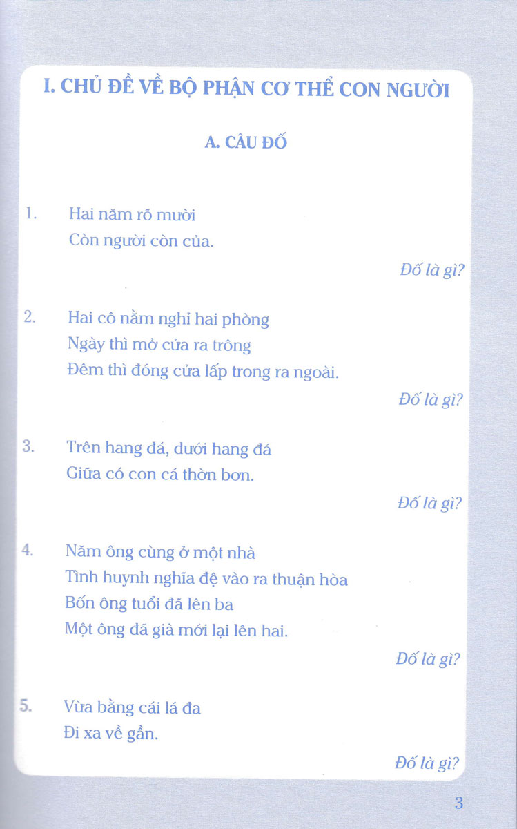 Câu Đố Luyện Trí Thông Minh