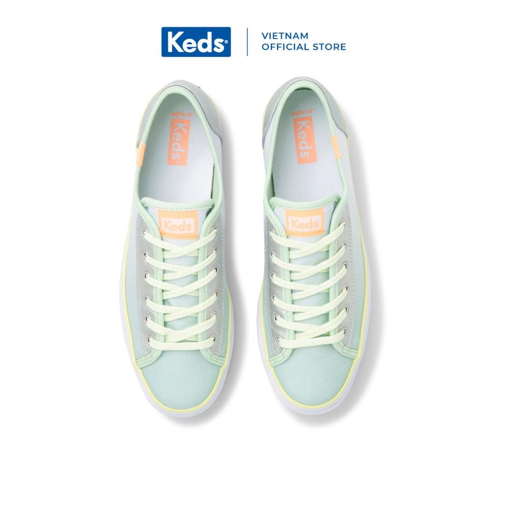 Giày Keds Nữ- Tripple Up Fade Canvas Green- KD066009