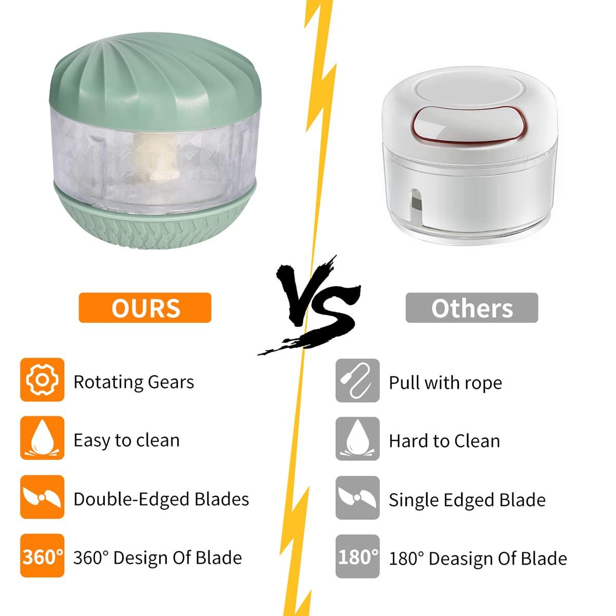 Mini Manuall Onion Cutter Nhà máy thực vật Thích hợp tỏi, gừng, trái cây, máy bếp hành tây, nhà bếp nhiều hơn/hành tây /salad sling với bàn chải làm sạch gõ tỏi