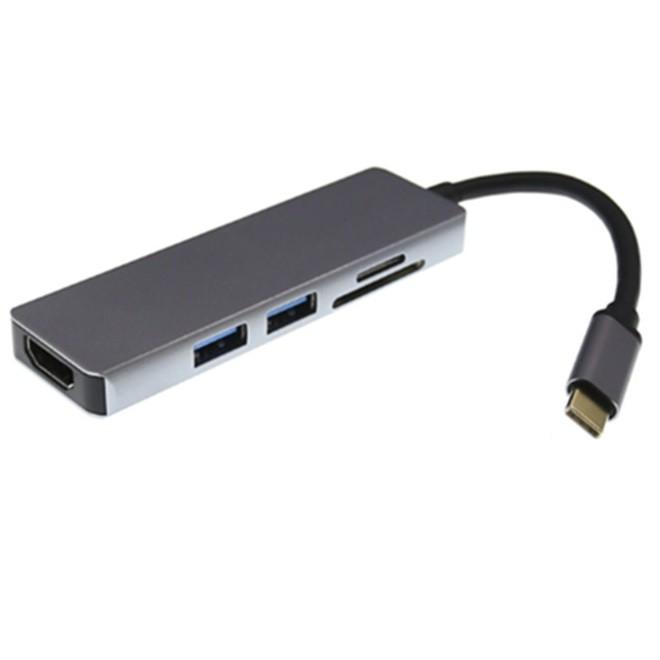 Cáp USB Type-C to HDMI + USB 3.0 Hỗ trợ đọc thẻ nhớ đa năng