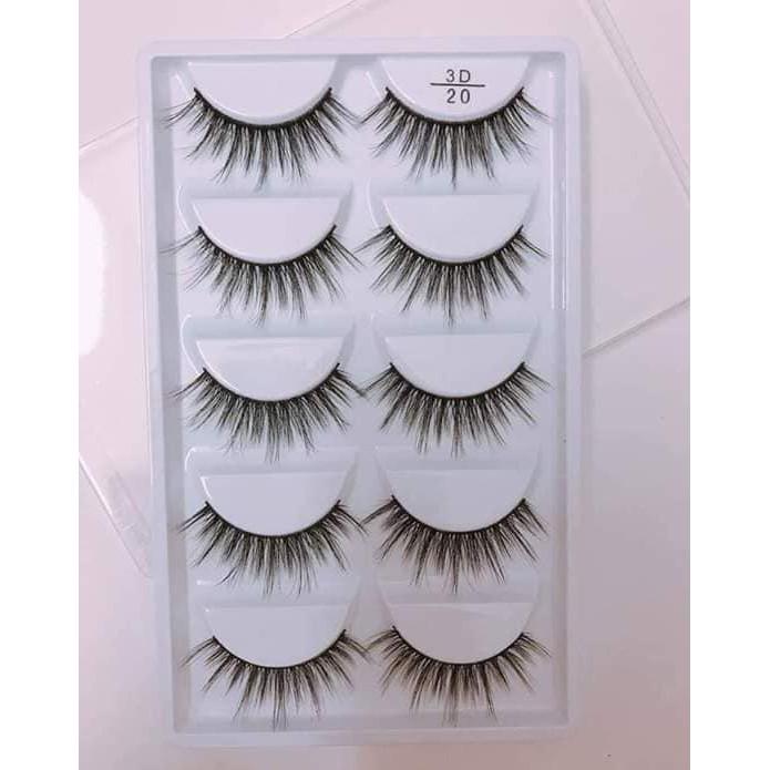 Mi giả 3D 5 Cặp Mã 20 Dày Dành Cho Mẫu Chụp CÓ VIDEO HÀNG THẬT DO SHOP TỰ QUAY