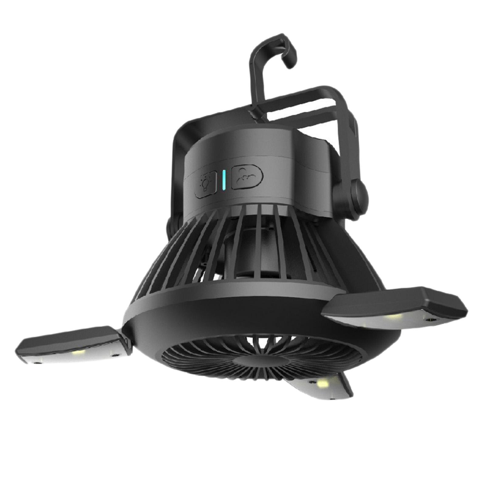 Solar Powered Tent Light Outdoor Camping Fan Lamp
