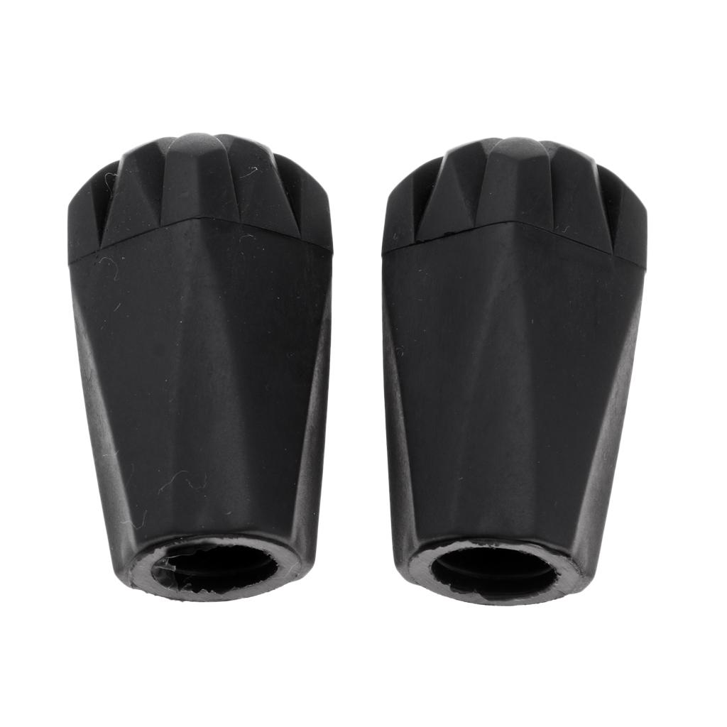 1 Pair of Hiking Pole Tips Walking Stick Protector Outdoor Sports Accessory