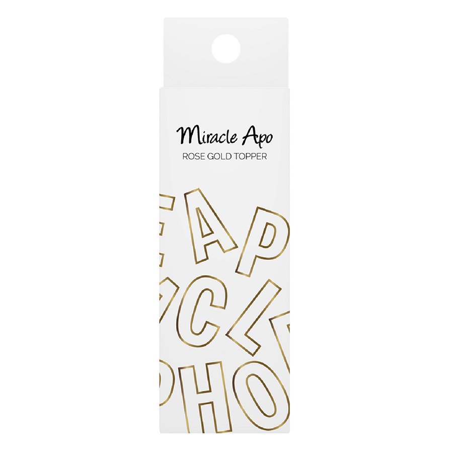 Son Bóng Hiệu Ứng Ánh Nhũ Miracle Apo Rose Gold Topper (3.9g)