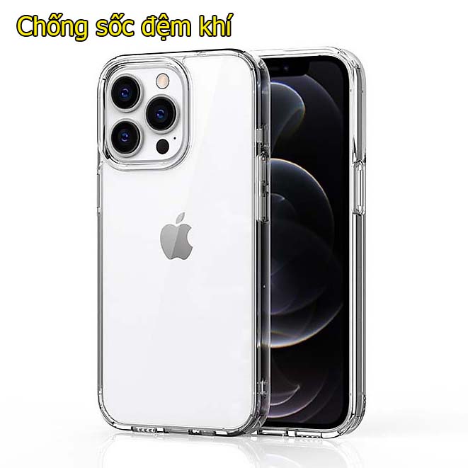 Ốp trong suốt cho iPhone 14 promax/14pro/13 chống sốc - hàng chính hãng