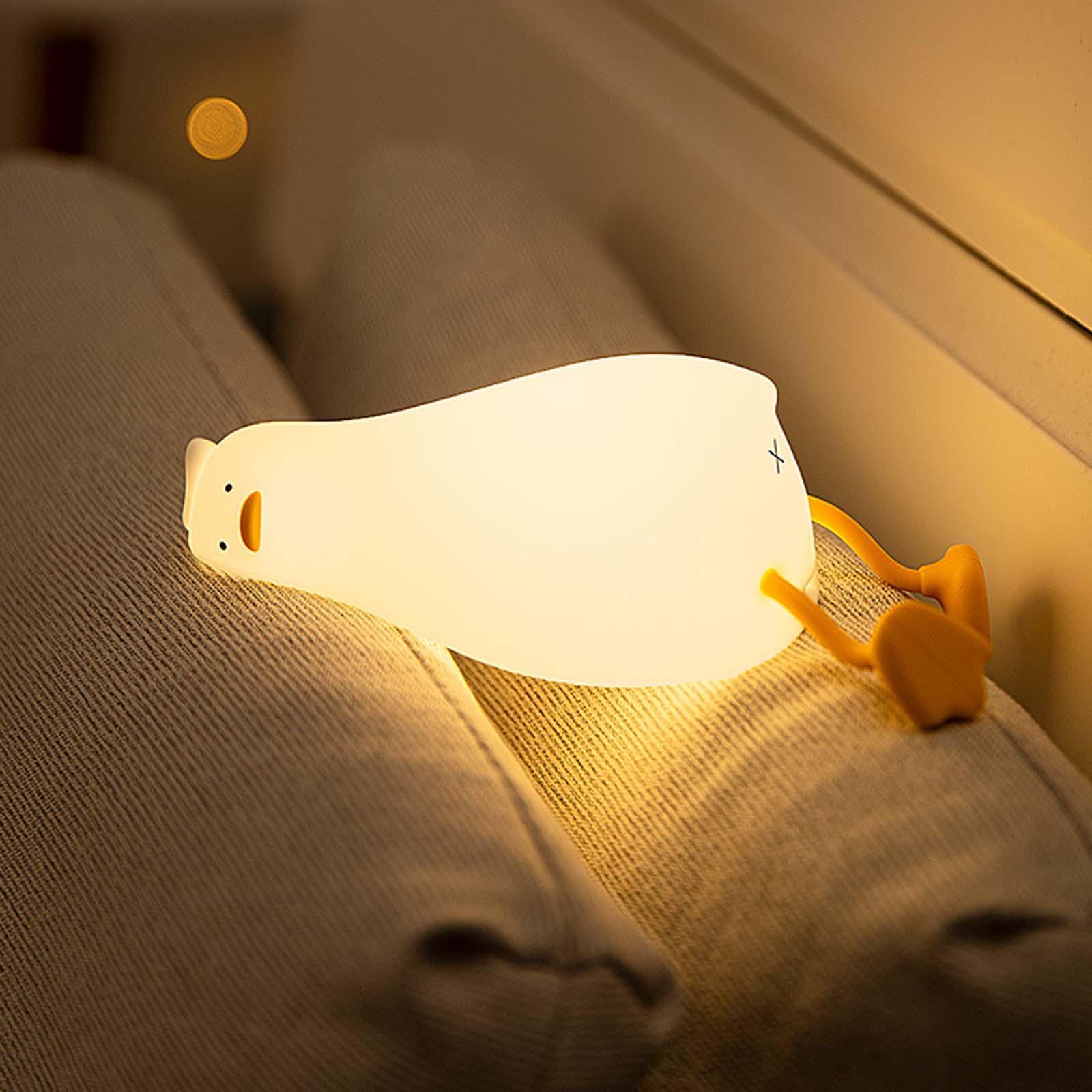 Cute Silicone Night Light Touch Control USB Rechargeable for Children Baby