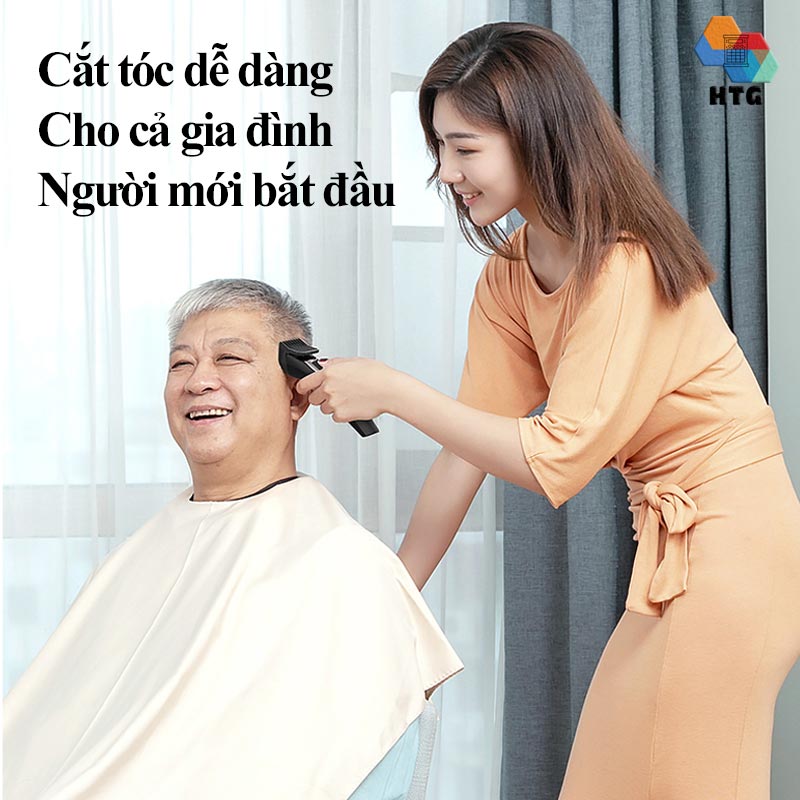 Tông đơ cắt tóc Enchen Sharp3S không dây, hỗ trợ vừa sạc - vừa cắt, lưỡi dao sắc bén tự mài, độ ồn thấp, 7300r/m, hàng chính hãng