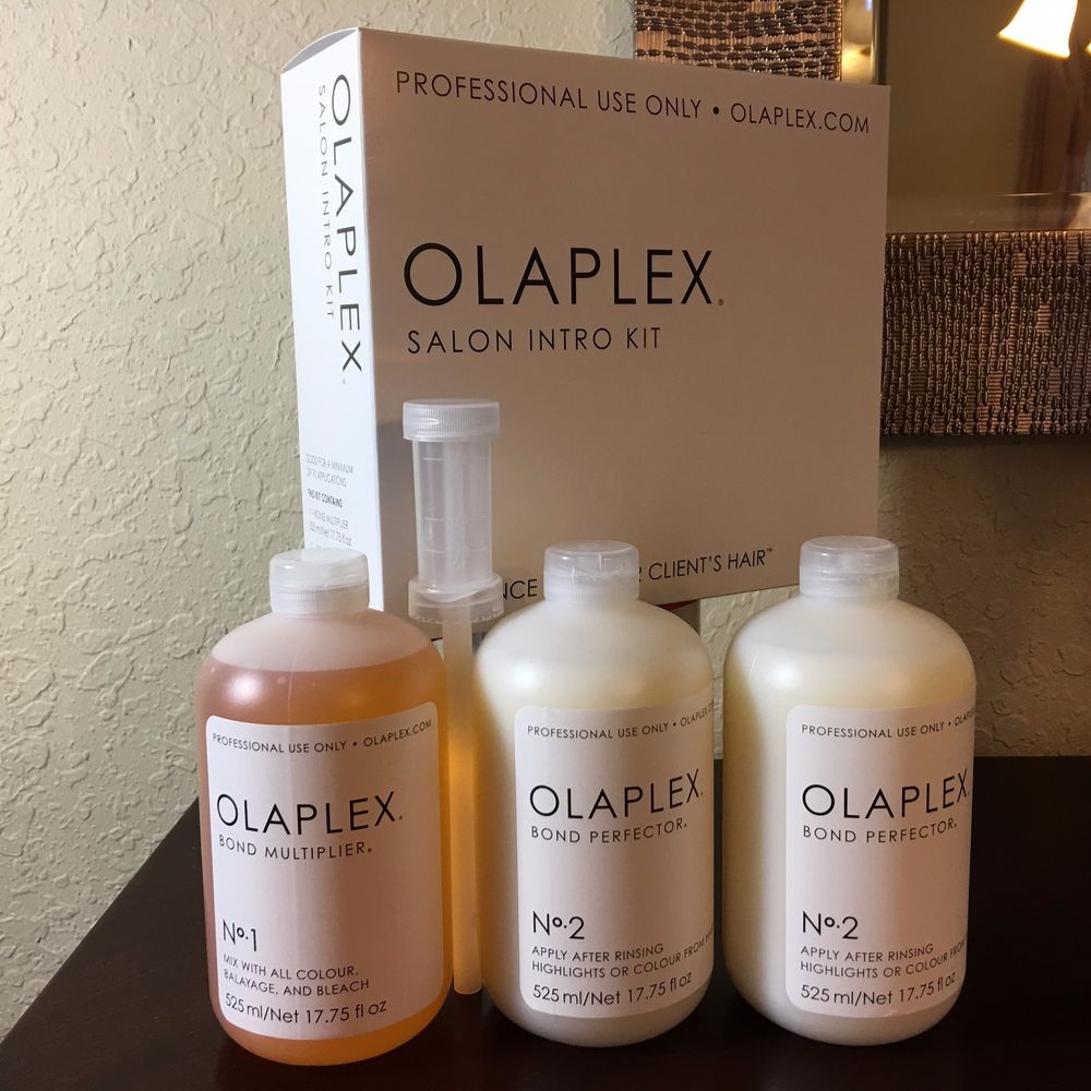 Bộ phục hồi tóc Olaplex Bond No.1 No.2 Cao cấp Mỹ 525mlx3 cho tóc hư tổn nặng - Hàng chính hãng