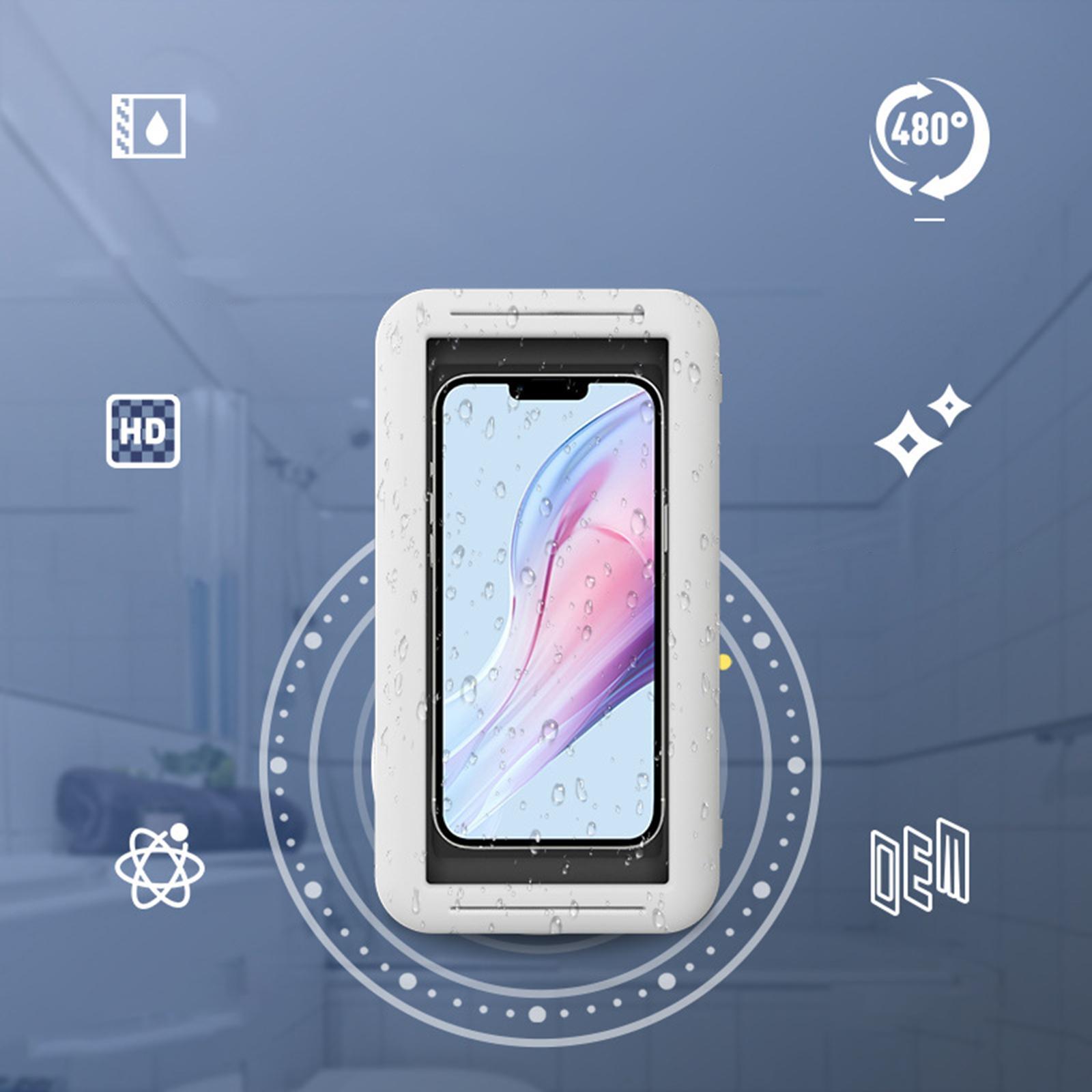 Waterproof Case Cover Sealing Phone Holder for Bathroom Shower Cooking
