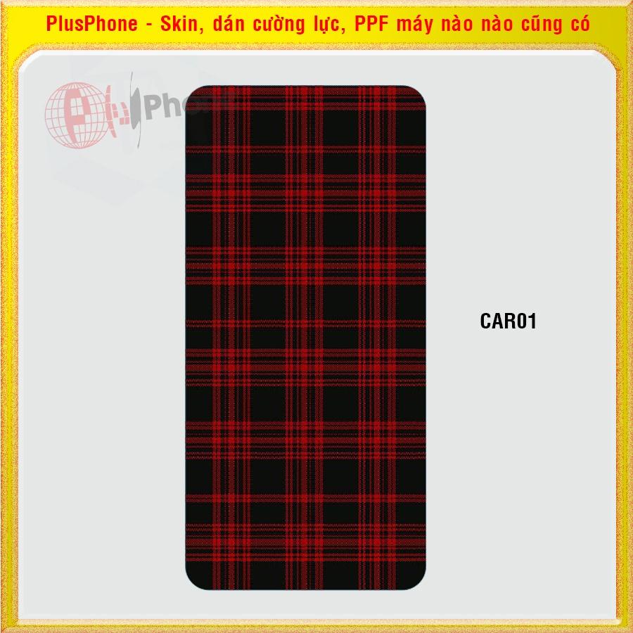 Dán Skin mặt sau cho Google Pixel 4, 4 XL (4XL), 4a, 4a 5G, Pixel 5, 5a 5G in hình caro