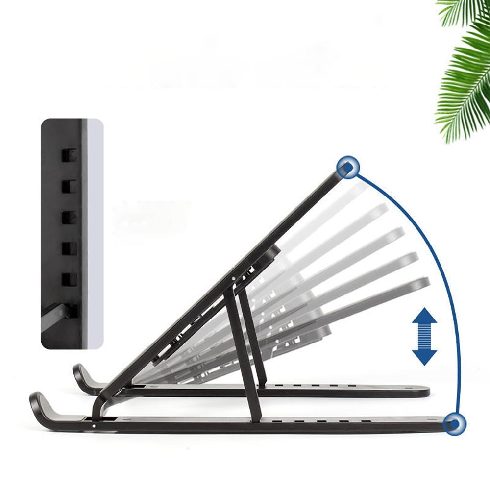 Giá đỡ máy tính xách tay có thể gập lại Máy tính xách tay di động Hỗ trợ giá đỡ Đế nâng có thể điều chỉnh Giá đỡ làm mát cho máy tính xách tay