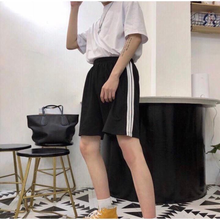 Quần short 3 sọc unisex quần đùi 3 lines nam nữ THE 1992