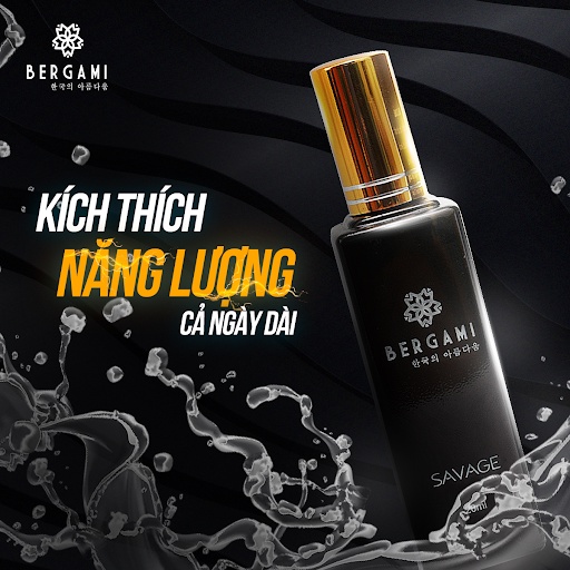 Combo Dầu gội Nam hương nước hoa cao cấp và nước hoa nam Bergami chính hãng mê hoặc XẠ HƯƠNG 330ml, 35ml
