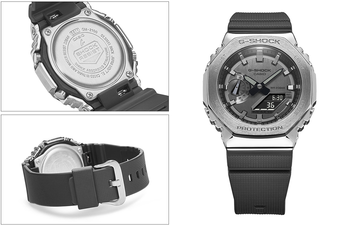 Đồng hồ nam dây nhựa Casio G-Shock chính hãng GM-2100-1ADR