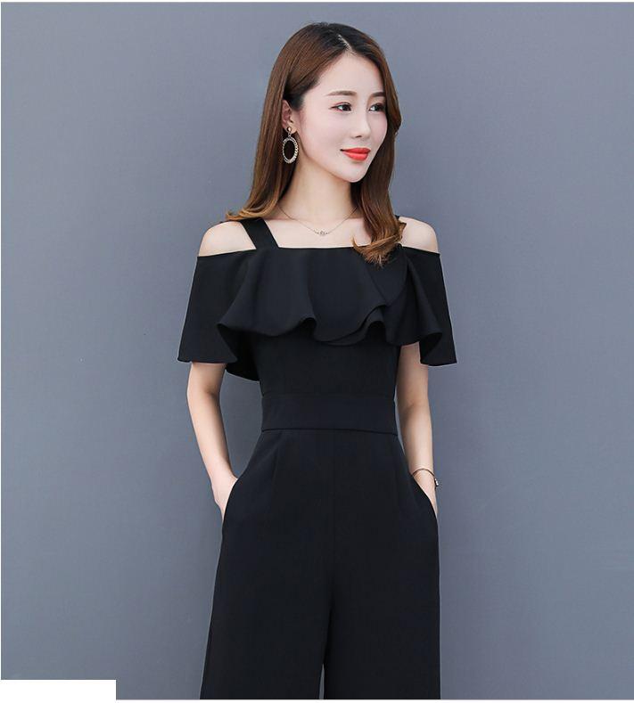 Jumpsuit lửng trễ vai sang trọng - nhiều size và màu, form dáng chuẩn thích hợp mặc dạo phố