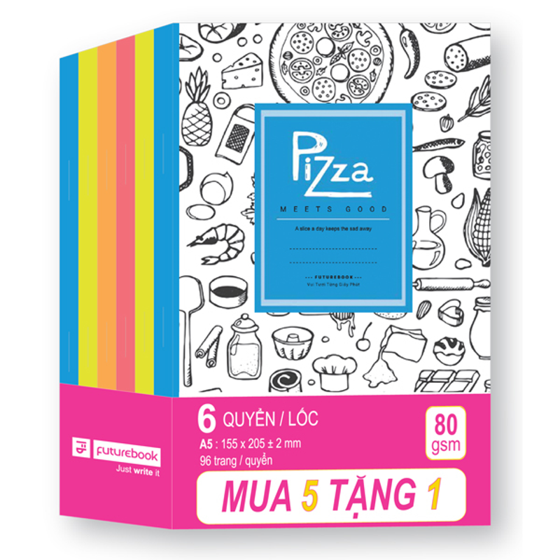 Future - Vở Xinh A5 96Tr 100 Gsm 4Oly (Combo 5 Tặng 1)