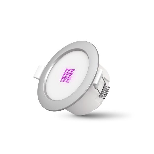 Đèn Led thang máy tích hợp UVC khử khuẩn tự động 3 trong 1- Đèn khử khuẩn thang máy downlight 5W - Hãng 59S - Hàng chính hãng